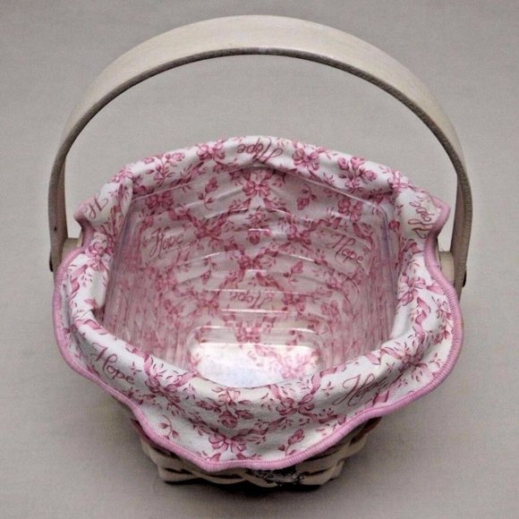 Longaberger 2001 HOH / ACS Basket Combo, with Liner, Protector, Lid and Tie-On - Picture 9 of 13